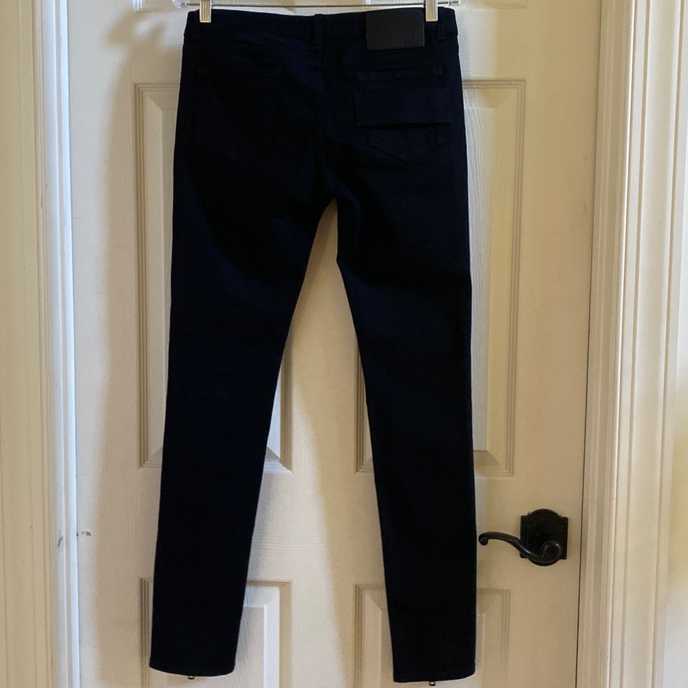 Givenchy Black Skinny Low Rise Zippered Leg Jeans NWT - Picture 4 of 6
